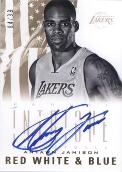 2012-13 Panini Intrigue - Red White and Blue Autographs #8 Antawn Jamison Front
