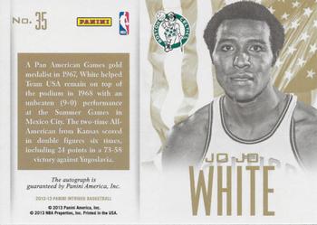 2012-13 Panini Intrigue - Red White and Blue Autographs #35 Jo Jo White Back