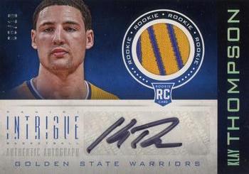 2012-13 Panini Intrigue - Rookie Autograph Jerseys Prime #156 Klay Thompson Front