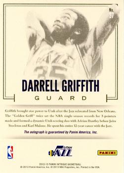 2012-13 Panini Intrigue - Slam Ink #37 Darrell Griffith Back