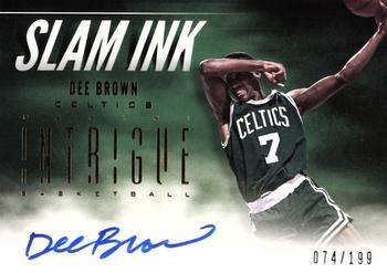2012-13 Panini Intrigue - Slam Ink #38 Dee Brown Front