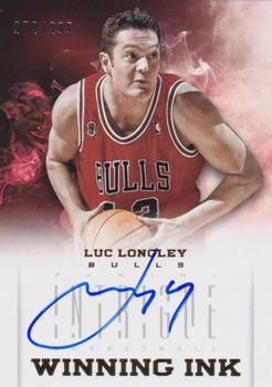 2012-13 Panini Intrigue - Winning Ink #48 Luc Longley Front