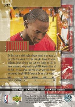1995-96 Upper Deck The Jordan Collection 3x5 #JC17 1988 NBA MVP Back