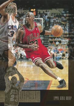 1995-96 Upper Deck The Jordan Collection 3x5 #JC18 1991 NBA MVP Front