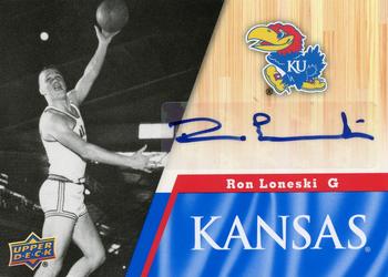 2013 Upper Deck University of Kansas - Autographs #20 Ron Loneski Front