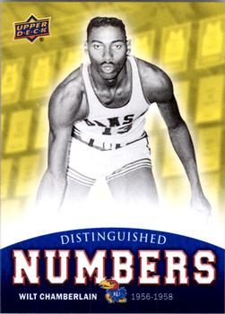 2013 Upper Deck University of Kansas - Distinguished Numbers #DN-4 Wilt Chamberlain Front