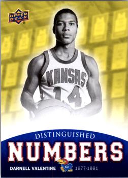 2013 Upper Deck University of Kansas - Distinguished Numbers #DN-8 Darnell Valentine Front