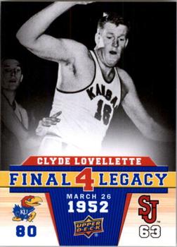 2013 Upper Deck University of Kansas - Final 4 Legacy #F4-2 Clyde Lovellette Front