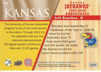 2013 Upper Deck University of Kansas - Gold #64 Jeff Boschee Back
