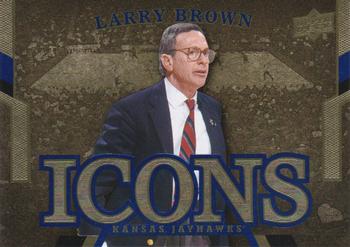 2013 Upper Deck University of Kansas - Icons #I-LB Larry Brown Front