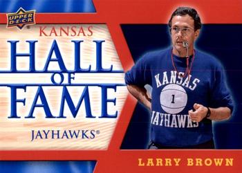 2013 Upper Deck University of Kansas - Jayhawk Hall of Fame #HOF-6 Larry Brown Front