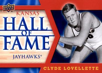 2013 Upper Deck University of Kansas - Jayhawk Hall of Fame #HOF-10 Clyde Lovellette Front