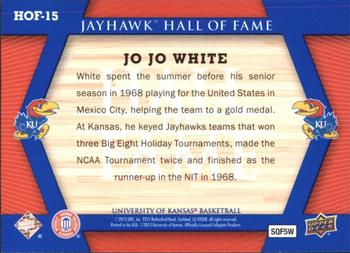 2013 Upper Deck University of Kansas - Jayhawk Hall of Fame #HOF-15 Jo Jo White Back