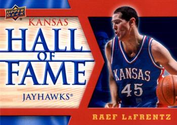 2013 Upper Deck University of Kansas - Jayhawk Hall of Fame #HOF-21 Raef LaFrentz Front