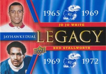 2013 Upper Deck University of Kansas - Jayhawks Legacy Duos #JLD-4 Bud Stallworth / Jo Jo White Front