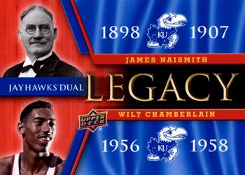 2013 Upper Deck University of Kansas - Jayhawks Legacy Duos #JLD-2 James Naismith / Wilt Chamberlain Front