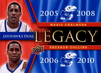 2013 Upper Deck University of Kansas - Jayhawks Legacy Duos #JLD-9 Mario Chalmers / Sherron Collins Front