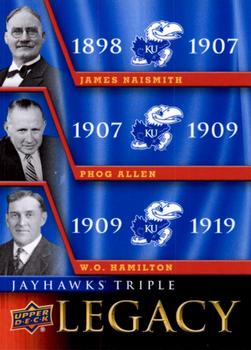2013 Upper Deck University of Kansas - Jayhawks Legacy Trios #JLT-1 Phog Allen / James Naismith / W.O. Hamilton Front