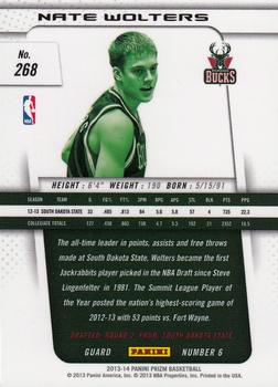 2013-14 Panini Prizm #268 Nate Wolters Back