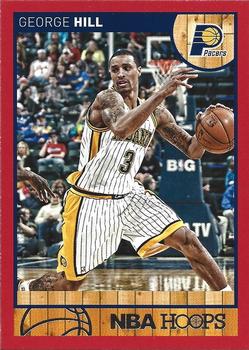 2013-14 Hoops - Red #74 George Hill Front