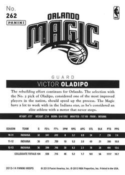 2013-14 Hoops - Red #262 Victor Oladipo Back