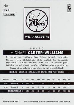 2013-14 Hoops - Red #271 Michael Carter-Williams Back