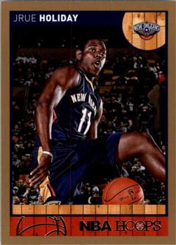 2013-14 Hoops - Gold #3 Jrue Holiday Front