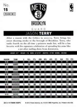 2013-14 Hoops - Gold #15 Jason Terry Back
