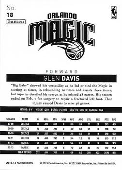 2013-14 Hoops - Gold #18 Glen Davis Back
