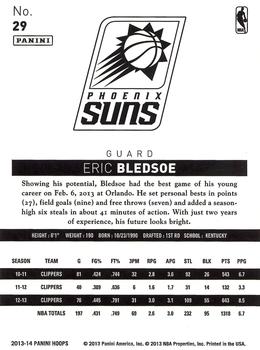 2013-14 Hoops - Gold #29 Eric Bledsoe Back
