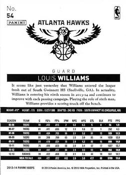 2013-14 Hoops - Gold #54 Louis Williams Back