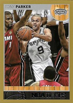 2013-14 Hoops - Gold #60 Tony Parker Front