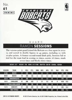 2013-14 Hoops - Gold #61 Ramon Sessions Back