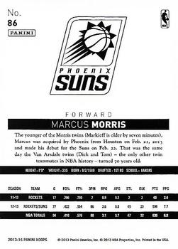2013-14 Hoops - Gold #86 Marcus Morris Back