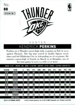 2013-14 Hoops - Gold #88 Kendrick Perkins Back