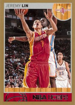 2013-14 Hoops - Gold #89 Jeremy Lin Front