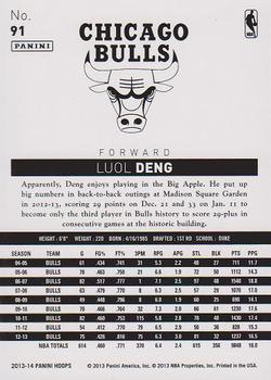 2013-14 Hoops - Gold #91 Luol Deng Back