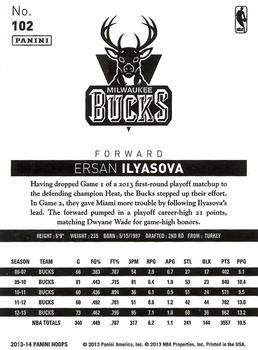 2013-14 Hoops - Gold #102 Ersan Ilyasova Back