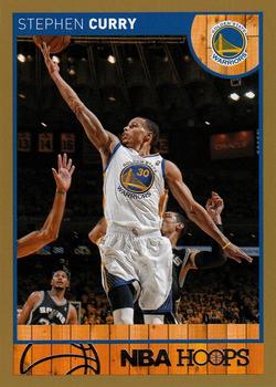 2013-14 Hoops - Gold #124 Stephen Curry Front