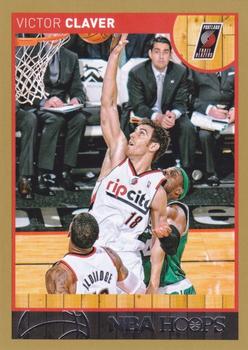 2013-14 Hoops - Gold #136 Victor Claver Front