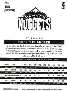 2013-14 Hoops - Gold #155 Wilson Chandler Back
