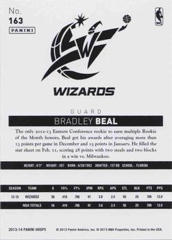 2013-14 Hoops - Gold #163 Bradley Beal Back