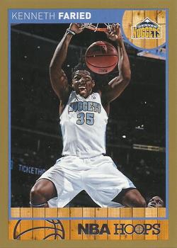 2013-14 Hoops - Gold #186 Kenneth Faried Front