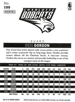 2013-14 Hoops - Gold #199 Ben Gordon Back