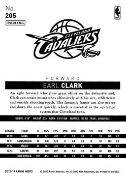 2013-14 Hoops - Gold #205 Earl Clark Back