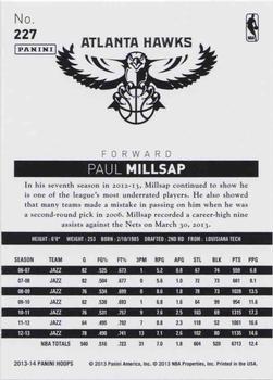 2013-14 Hoops - Gold #227 Paul Millsap Back