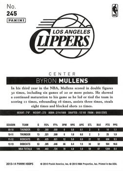 2013-14 Hoops - Gold #245 Byron Mullens Back