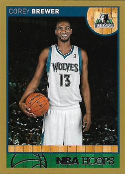 2013-14 Hoops - Gold #251 Corey Brewer Front