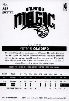2013-14 Hoops - Gold #262 Victor Oladipo Back