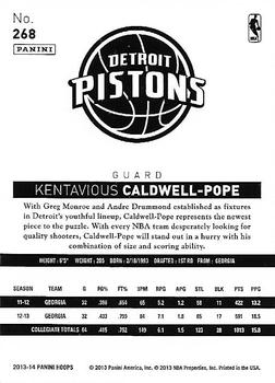 2013-14 Hoops - Gold #268 Kentavious Caldwell-Pope Back